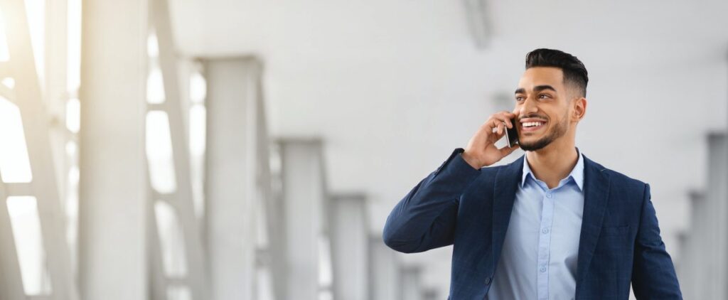 Business owner on a consultation call