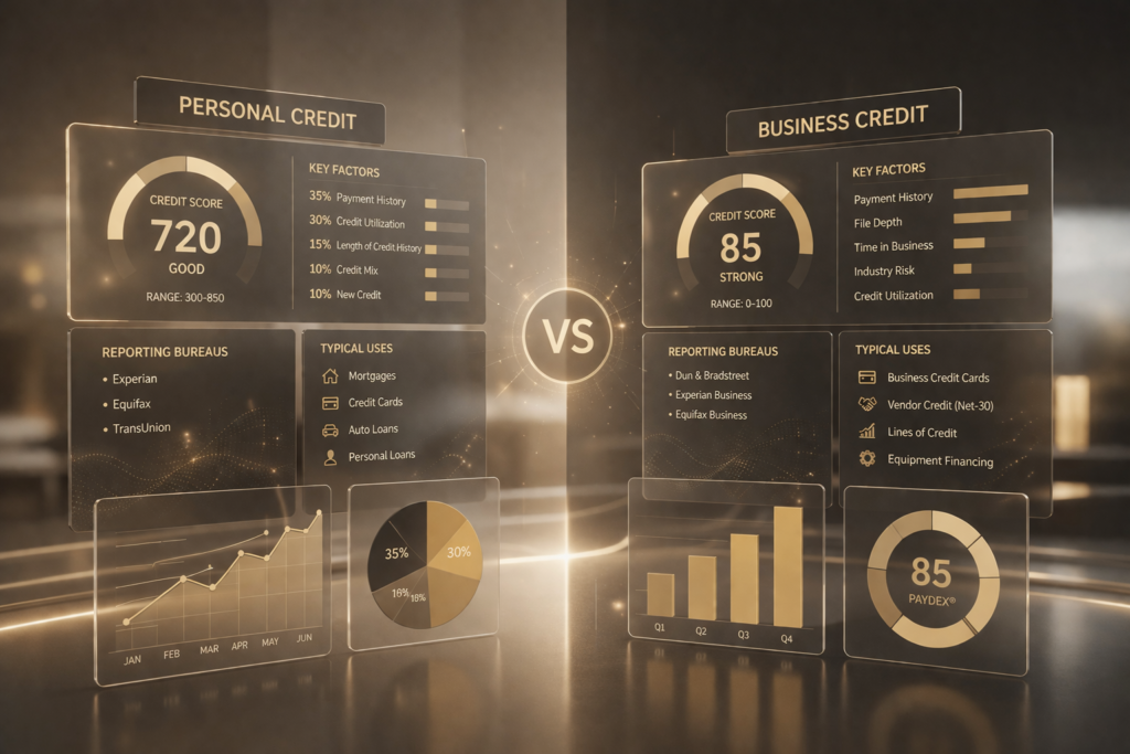 Business Credit vs Personal Credit: Key Differences