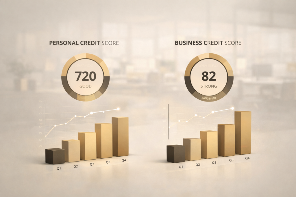 Personal credit score and Business credit score