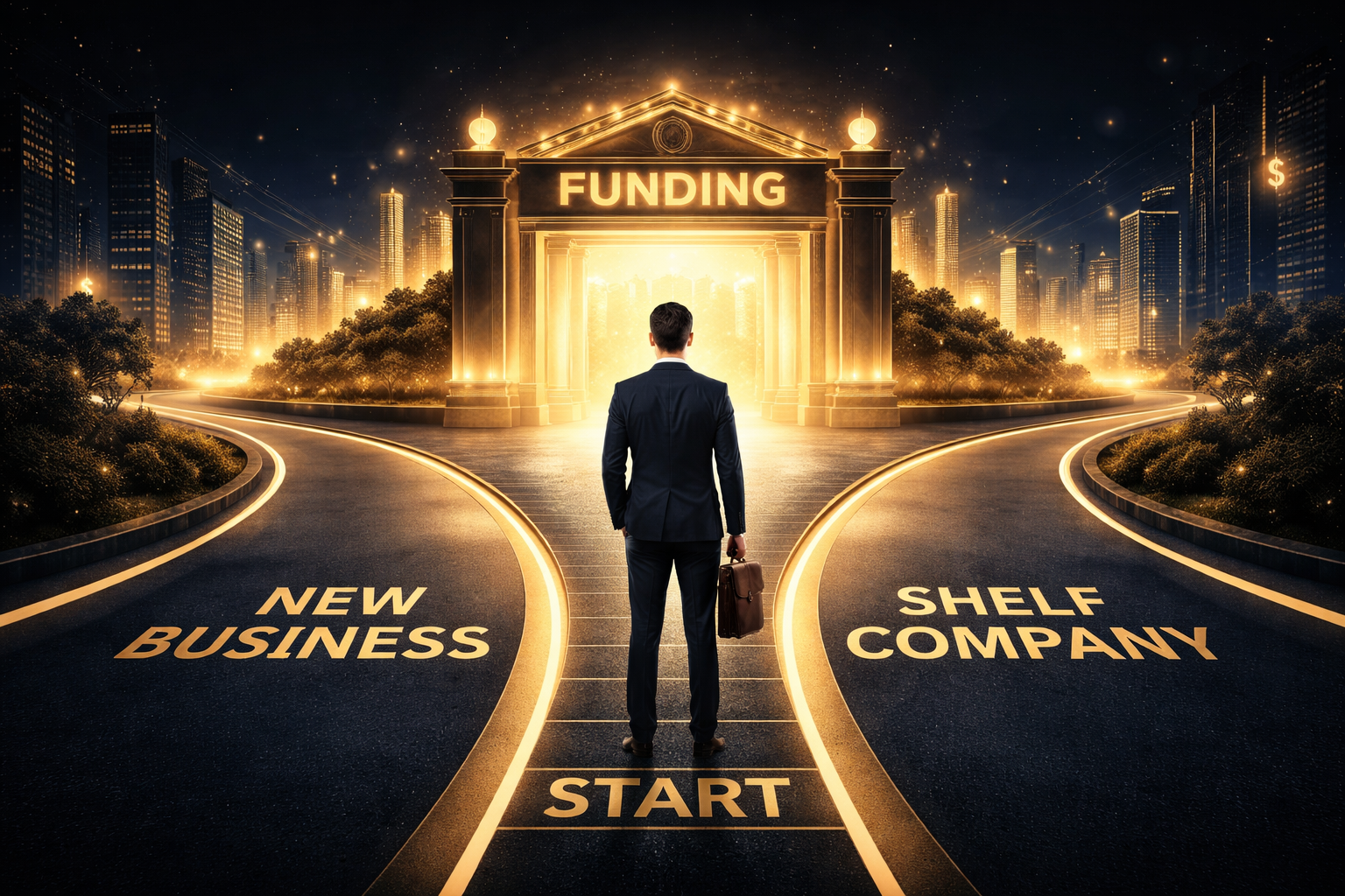 new business vs shelf company funding