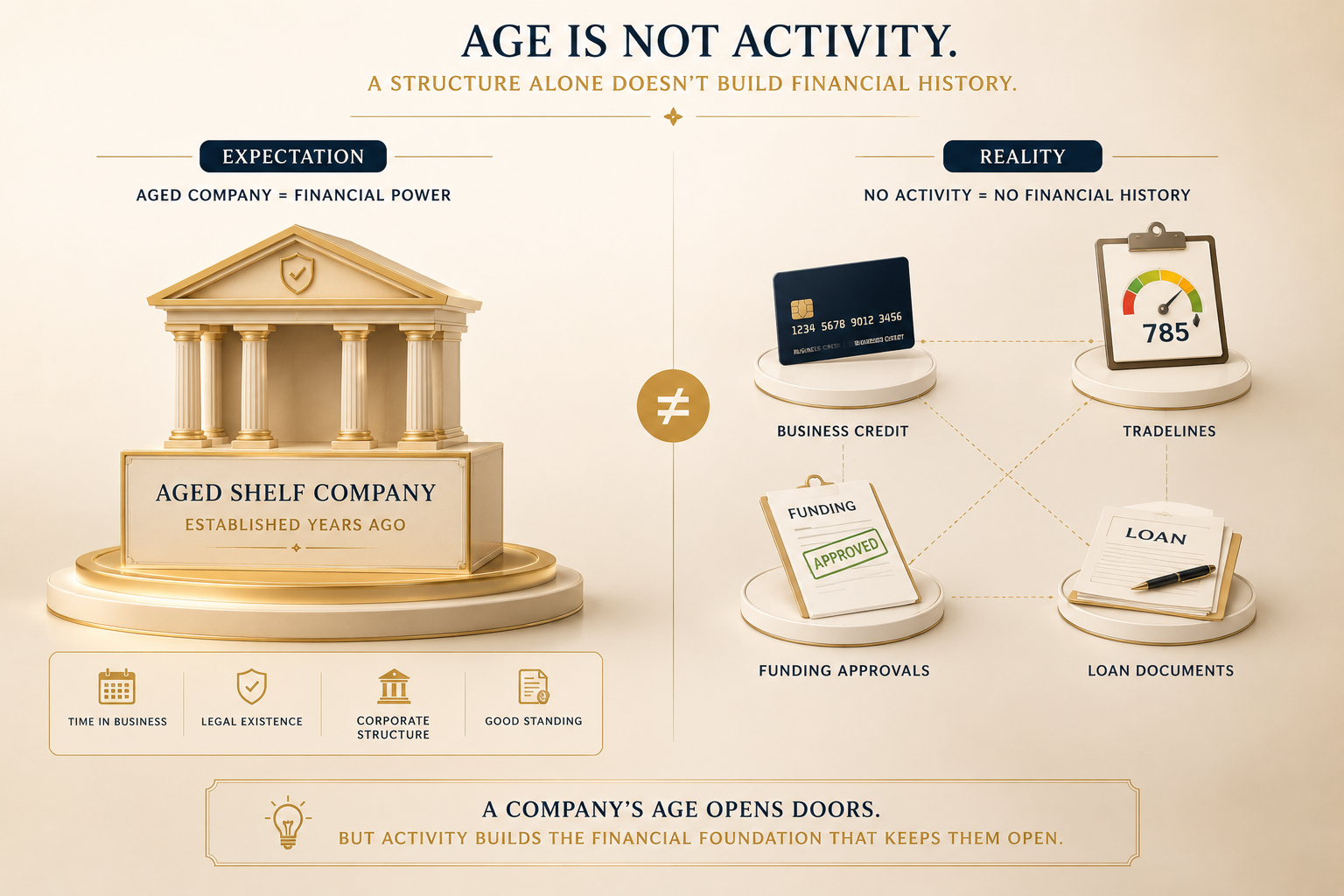 What Buying an Aged Shelf Company Does NOT Do