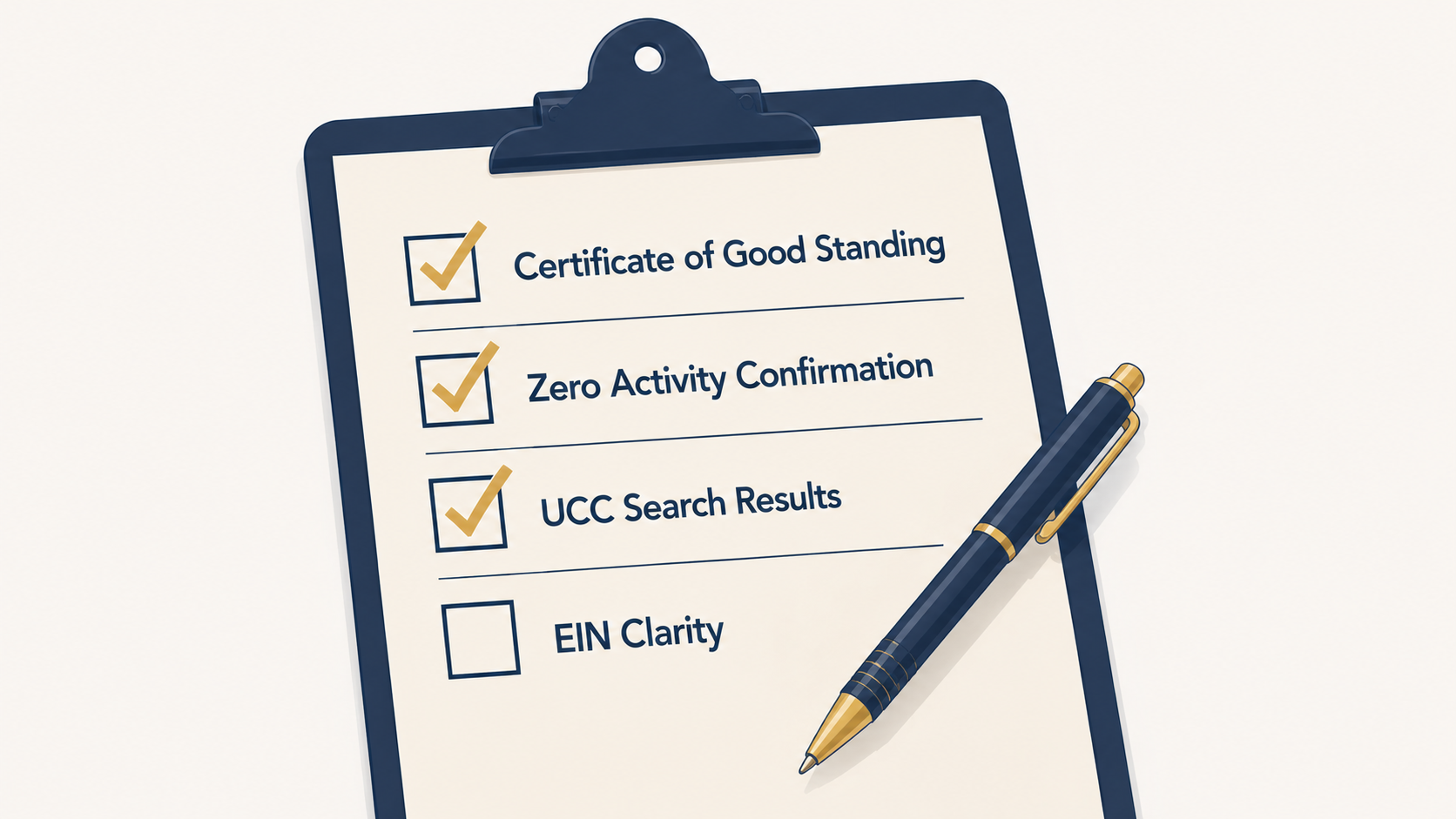 checklist aesthetic eith a pen