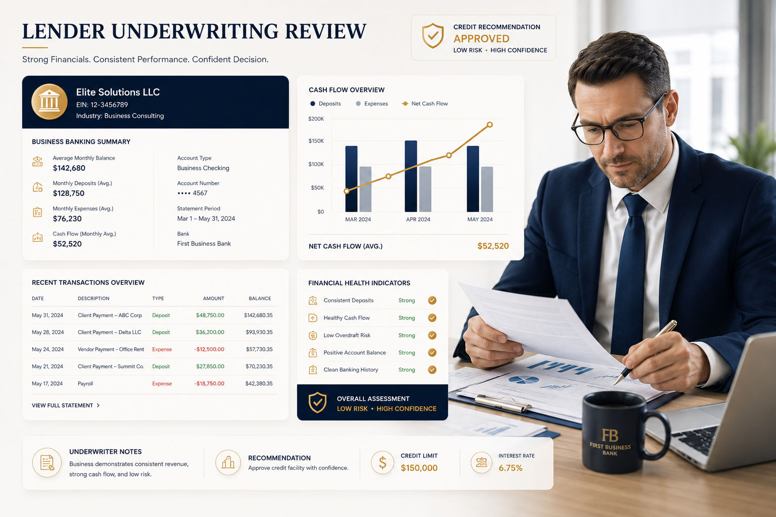 What lenders want to see in your account history: