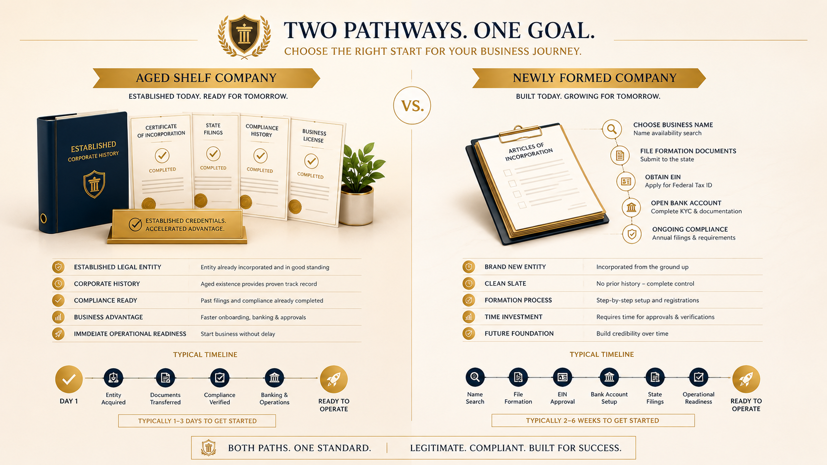 Buying an Aged Shelf Company vs Forming a New One