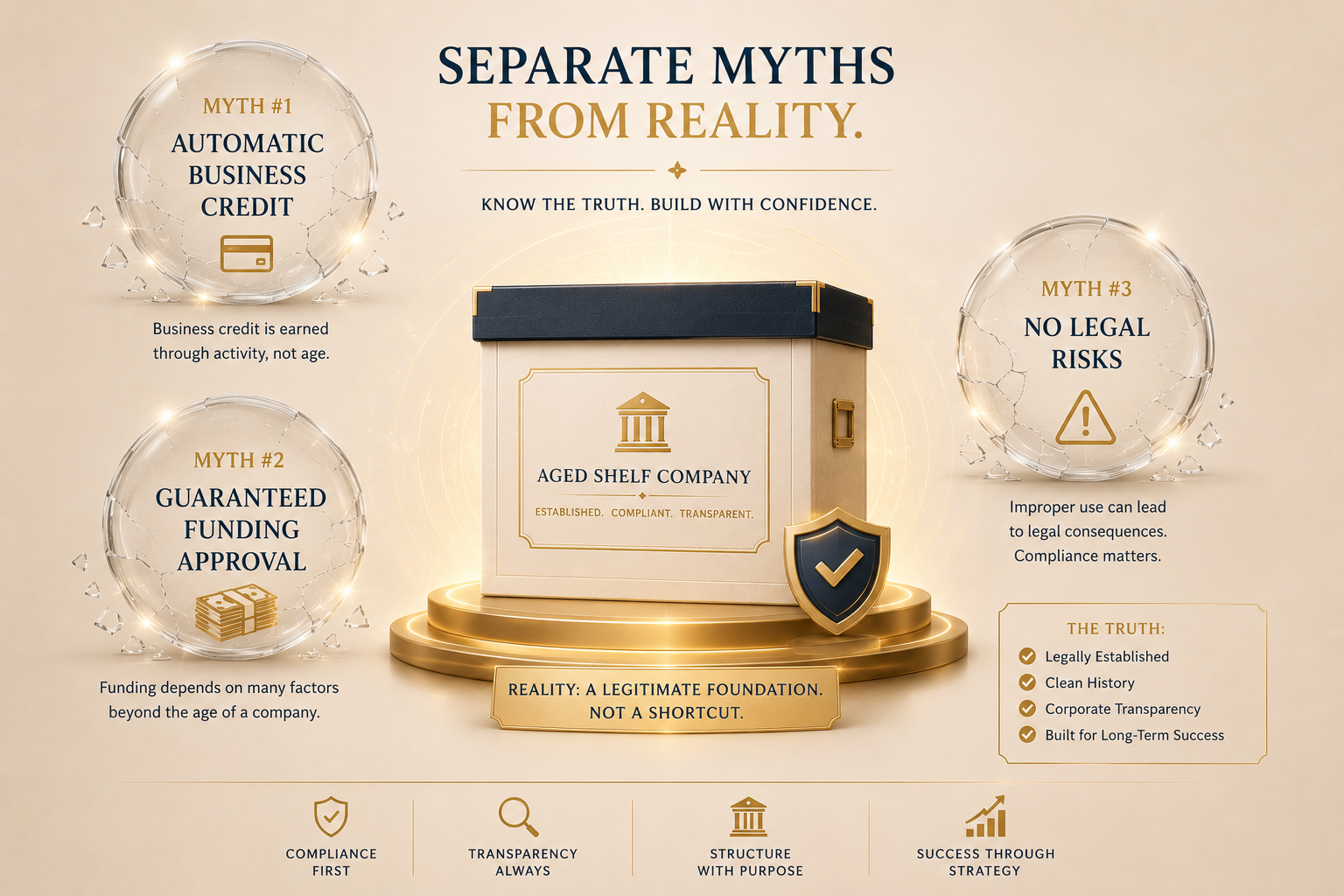 Common Myths About Buying an Aged Shelf Company