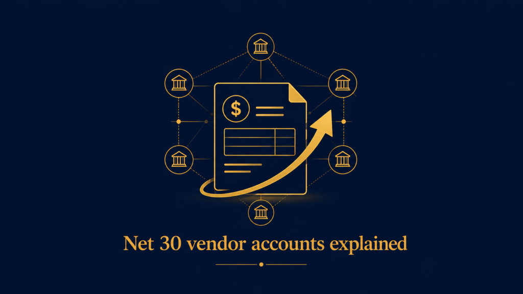 Net 30 vendor accounts explained — business credit building concept